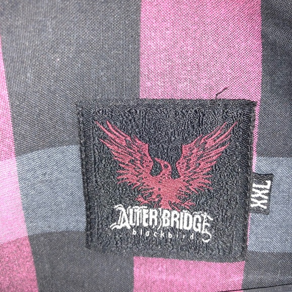 ALTER BRIDGE MEN BUTTON UP COLLAR SHIRT Sz XXL - Picture 3 of 4